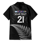 New Zealand Rugby Custom Family Matching Mermaid Dress and Hawaiian Shirt Glory Be To Black Silver-fern - Aussie Hoodie