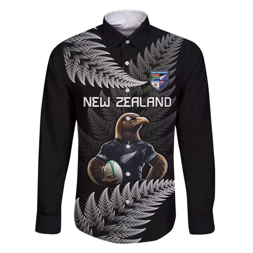 New Zealand Rugby Custom Family Matching Mermaid Dress and Hawaiian Shirt Glory Be To Black Silver-fern - Aussie Hoodie