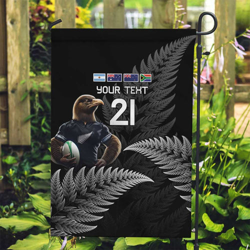 New Zealand Rugby Custom Garden Flag Glory Be To Black Silver-fern - Aussie Hoodie