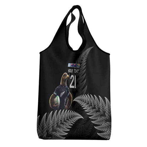 New Zealand Rugby Custom Grocery Bag Glory Be To Black Silver-fern - Aussie Hoodie