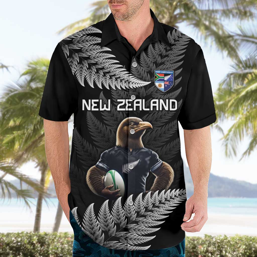 New Zealand Rugby Custom Hawaiian Shirt Glory Be To Black Silver-fern - Aussie Hoodie