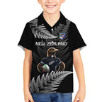 New Zealand Rugby Custom Hawaiian Shirt Glory Be To Black Silver-fern - Aussie Hoodie