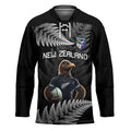 New Zealand Rugby Custom Hockey Jersey Glory Be To Black Silver-fern - Aussie Hoodie