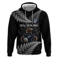 New Zealand Rugby Custom Hoodie Glory Be To Black Silver-fern - Aussie Hoodie