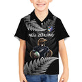 New Zealand Rugby Custom Kid Hawaiian Shirt Glory Be To Black Silver-fern - Aussie Hoodie