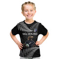 New Zealand Rugby Custom Kid T Shirt Glory Be To Black Silver-fern - Aussie Hoodie