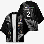 New Zealand Rugby Custom Kimono Glory Be To Black Silver-fern - Aussie Hoodie
