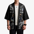 New Zealand Rugby Custom Kimono Glory Be To Black Silver-fern - Aussie Hoodie
