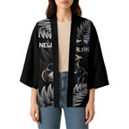 New Zealand Rugby Custom Kimono Glory Be To Black Silver-fern - Aussie Hoodie