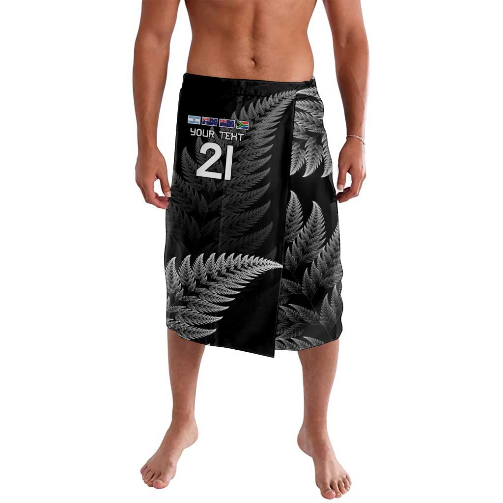 New Zealand Rugby Custom Lavalava Glory Be To Black Silver-fern - Aussie Hoodie