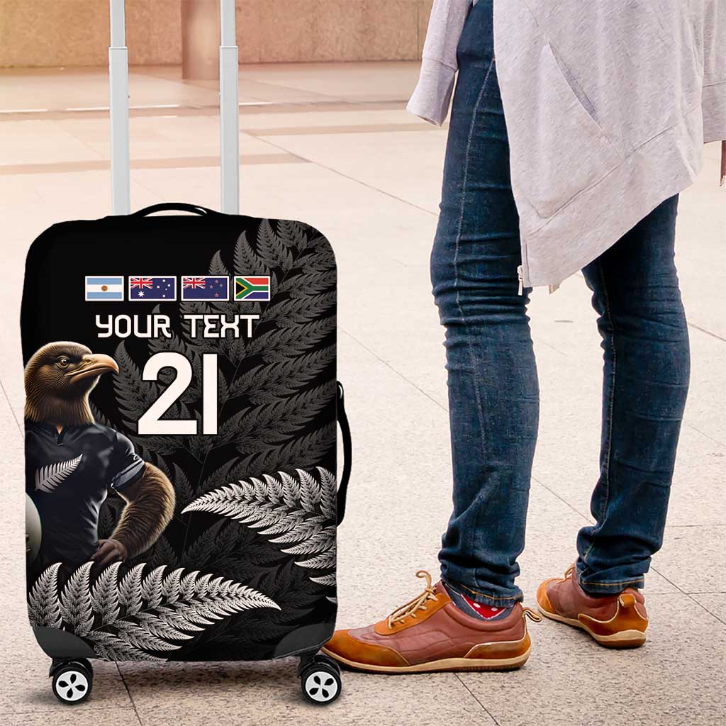 New Zealand Rugby Custom Luggage Cover Glory Be To Black Silver-fern - Aussie Hoodie