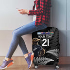 New Zealand Rugby Custom Luggage Cover Glory Be To Black Silver-fern - Aussie Hoodie