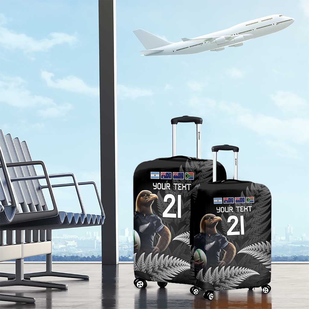 New Zealand Rugby Custom Luggage Cover Glory Be To Black Silver-fern - Aussie Hoodie