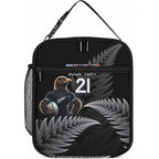 New Zealand Maori Rugby Custom Lunch Bag Glory Be To Black Silver-fern
