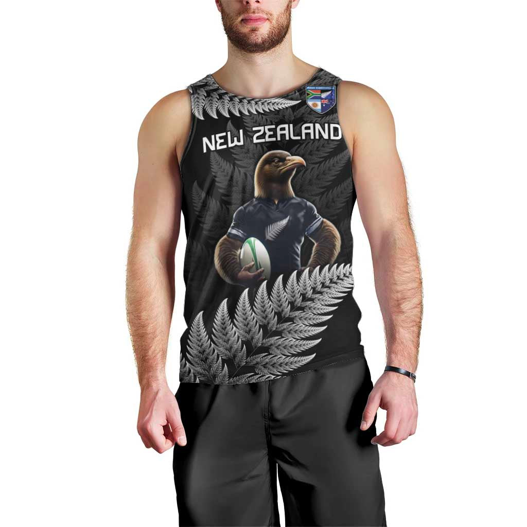 New Zealand Rugby Custom Men Tank Top Glory Be To Black Silver-fern - Aussie Hoodie