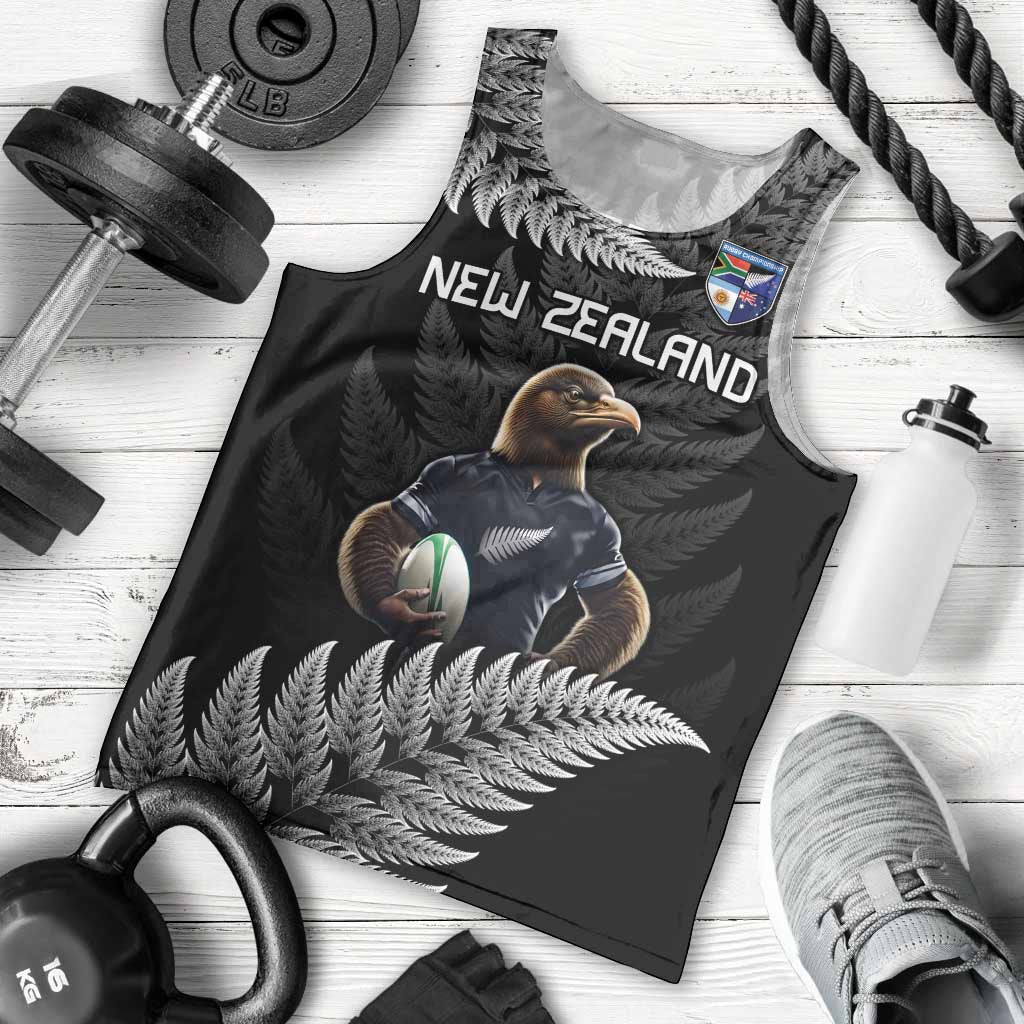 New Zealand Rugby Custom Men Tank Top Glory Be To Black Silver-fern - Aussie Hoodie