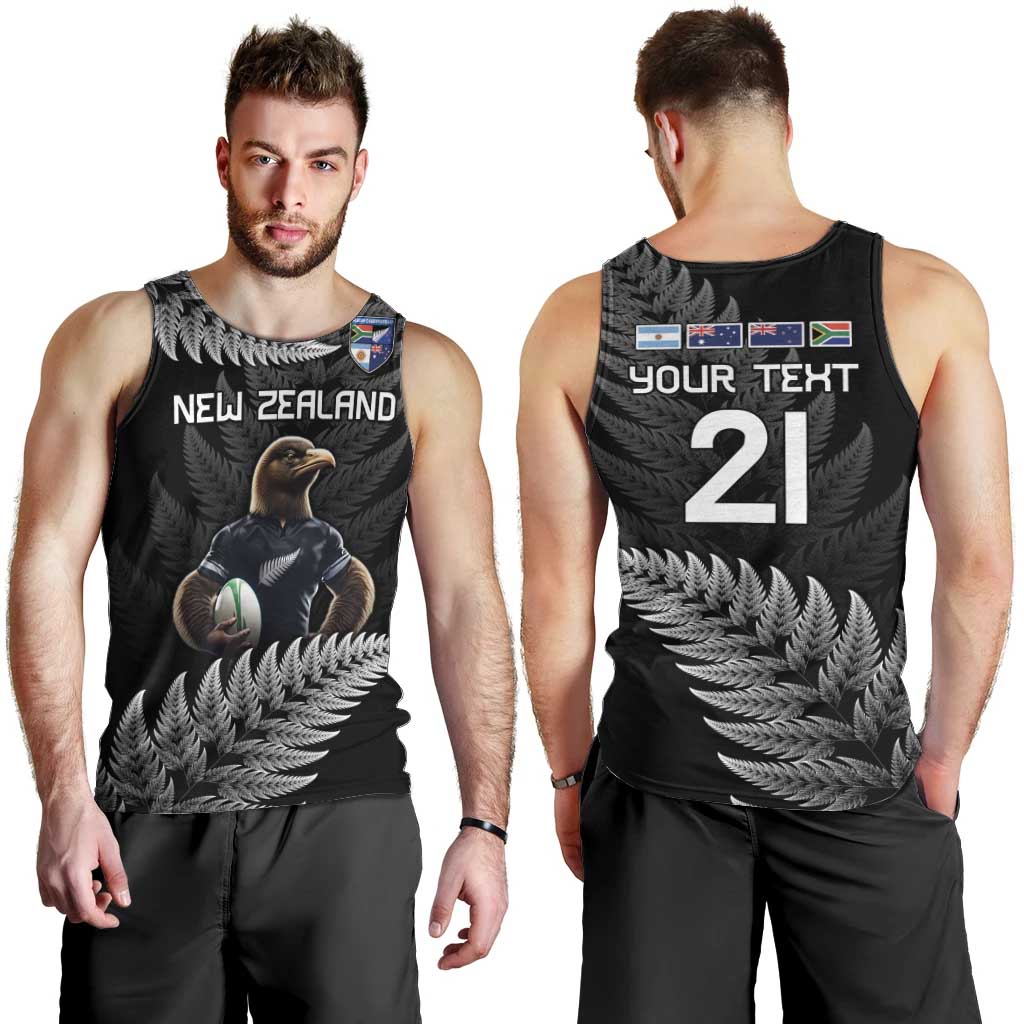 New Zealand Rugby Custom Men Tank Top Glory Be To Black Silver-fern - Aussie Hoodie