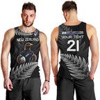 New Zealand Rugby Custom Men Tank Top Glory Be To Black Silver-fern - Aussie Hoodie