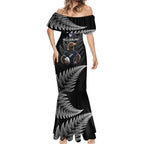 New Zealand Rugby Custom Mermaid Dress Glory Be To Black Silver-fern - Aussie Hoodie