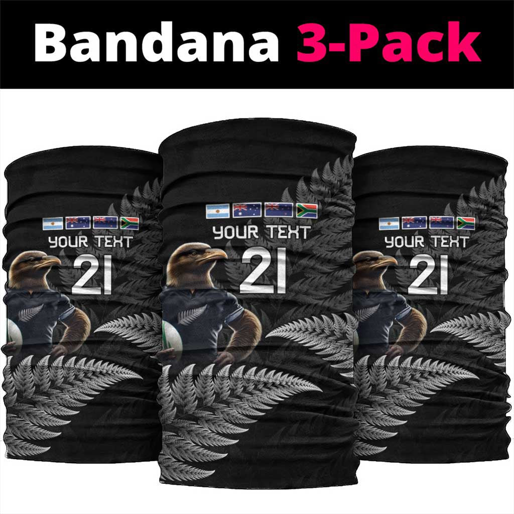 New Zealand Rugby Custom Neck Gaiter Glory Be To Black Silver-fern - Aussie Hoodie