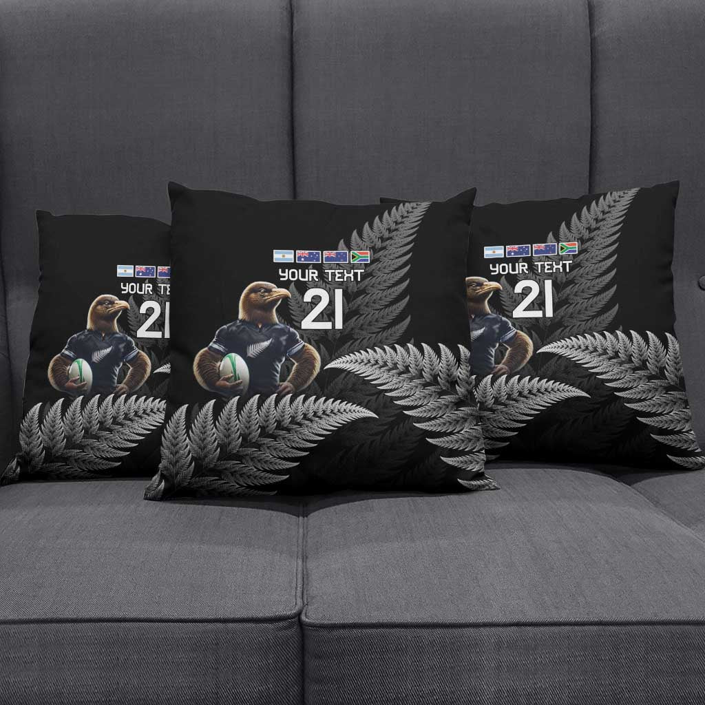 New Zealand Rugby Custom Pillow Cover Glory Be To Black Silver-fern - Aussie Hoodie