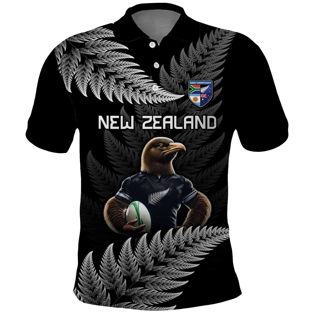 New Zealand Rugby Custom Polo Shirt Glory Be To Black Silver-fern - Aussie Hoodie