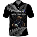 New Zealand Rugby Custom Polo Shirt Glory Be To Black Silver-fern - Aussie Hoodie