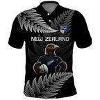 New Zealand Rugby Custom Polo Shirt Glory Be To Black Silver-fern - Aussie Hoodie