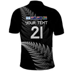 New Zealand Rugby Custom Polo Shirt Glory Be To Black Silver-fern - Aussie Hoodie