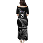New Zealand Rugby Custom Puletasi Glory Be To Black Silver-fern - Aussie Hoodie