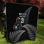 New Zealand Rugby Custom Quilt Glory Be To Black Silver-fern - Aussie Hoodie