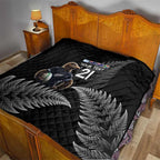 New Zealand Rugby Custom Quilt Glory Be To Black Silver-fern - Aussie Hoodie