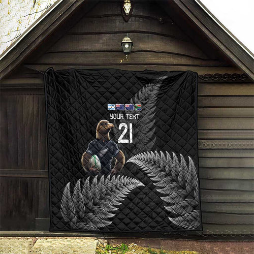 New Zealand Rugby Custom Quilt Glory Be To Black Silver-fern - Aussie Hoodie