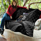 New Zealand Rugby Custom Quilt Glory Be To Black Silver-fern - Aussie Hoodie