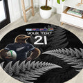 New Zealand Rugby Custom Round Carpet Glory Be To Black Silver-fern - Aussie Hoodie