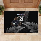 New Zealand Rugby Custom Rubber Doormat Glory Be To Black Silver-fern - Aussie Hoodie