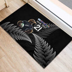 New Zealand Rugby Custom Rubber Doormat Glory Be To Black Silver-fern - Aussie Hoodie
