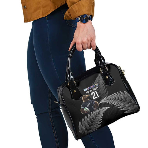 New Zealand Rugby Custom Shoulder Handbag Glory Be To Black Silver-fern - Aussie Hoodie