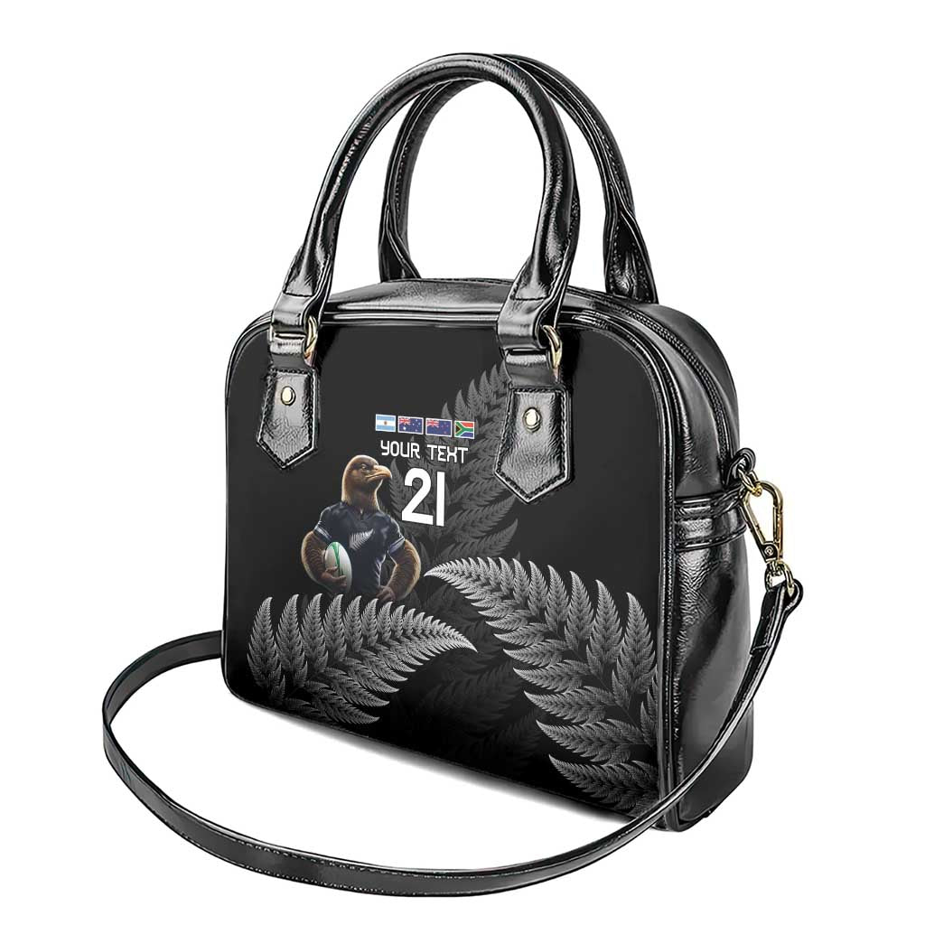 New Zealand Rugby Custom Shoulder Handbag Glory Be To Black Silver-fern - Aussie Hoodie