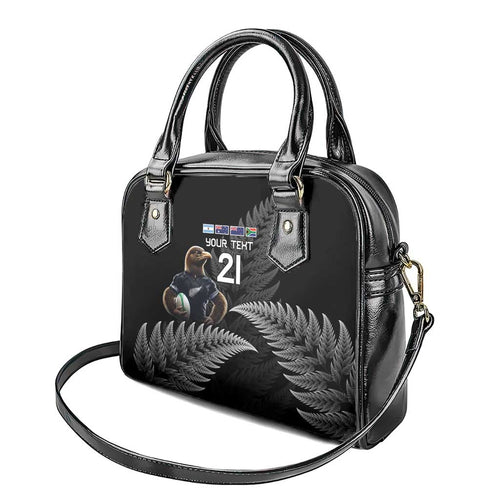 New Zealand Rugby Custom Shoulder Handbag Glory Be To Black Silver-fern - Aussie Hoodie