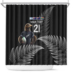 New Zealand Rugby Custom Shower Curtain Glory Be To Black Silver-fern - Aussie Hoodie