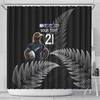 New Zealand Rugby Custom Shower Curtain Glory Be To Black Silver-fern - Aussie Hoodie