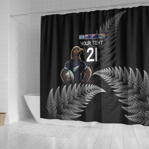 New Zealand Rugby Custom Shower Curtain Glory Be To Black Silver-fern - Aussie Hoodie