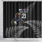 New Zealand Rugby Custom Shower Curtain Glory Be To Black Silver-fern - Aussie Hoodie