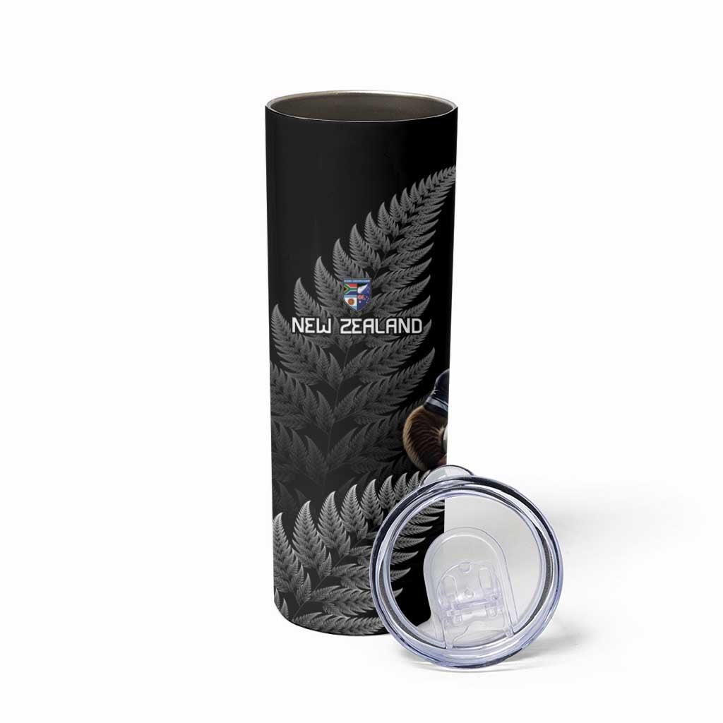 New Zealand Rugby Custom Skinny Tumbler Glory Be To Black Silver-fern - Aussie Hoodie