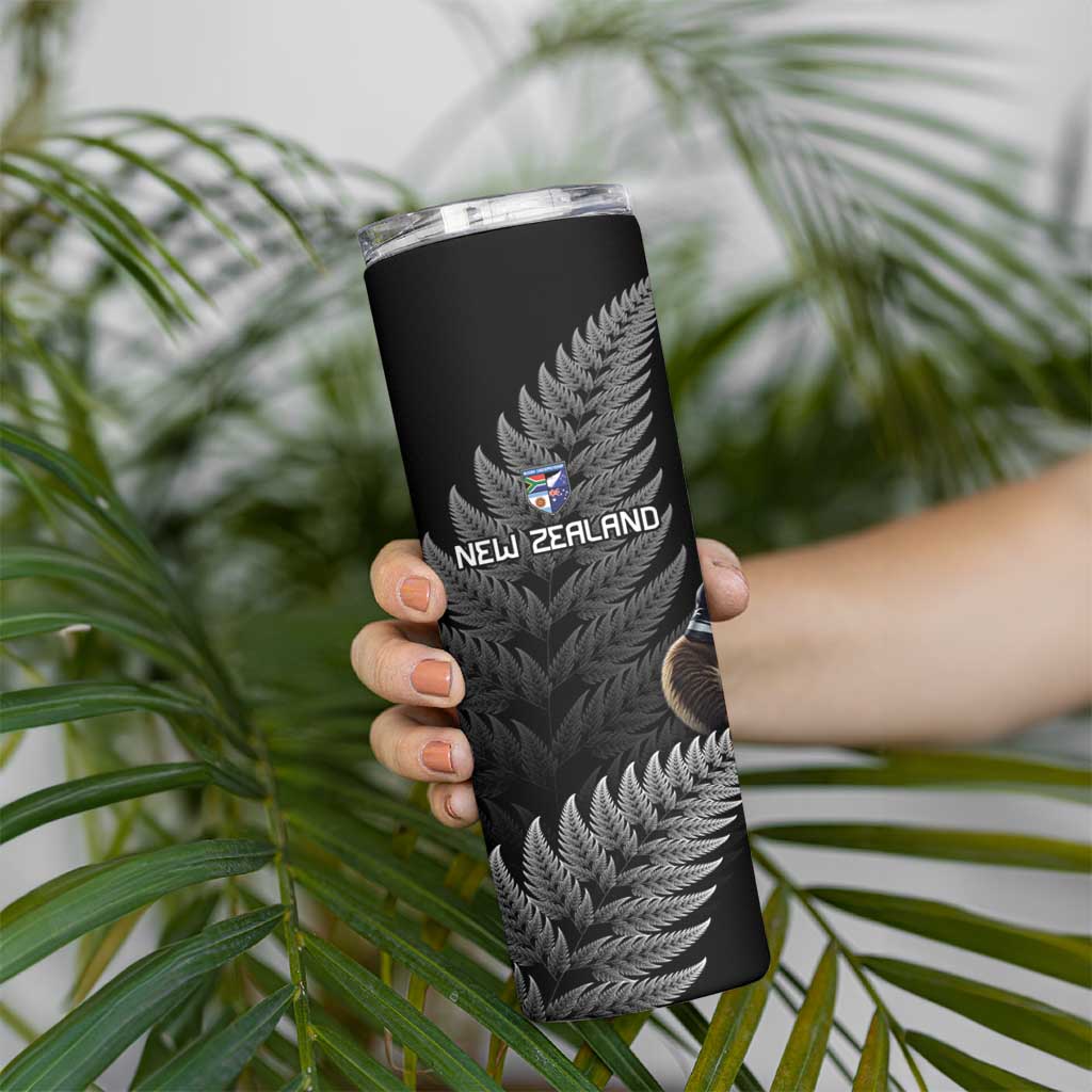 New Zealand Rugby Custom Skinny Tumbler Glory Be To Black Silver-fern - Aussie Hoodie