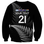 New Zealand Rugby Custom Sweatshirt Glory Be To Black Silver-fern - Aussie Hoodie