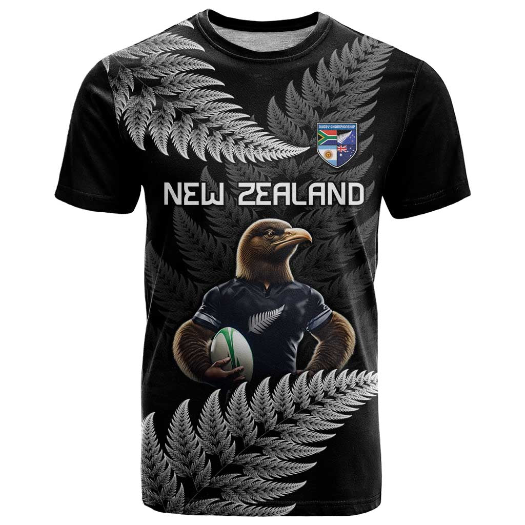 New Zealand Rugby Custom T Shirt Glory Be To Black Silver-fern - Aussie Hoodie