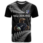 New Zealand Rugby Custom T Shirt Glory Be To Black Silver-fern - Aussie Hoodie