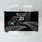 New Zealand Rugby Custom Tablecloth Glory Be To Black Silver-fern - Aussie Hoodie